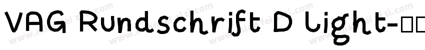 VAG Rundschrift D Light字体转换